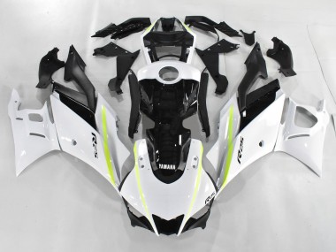Blanc Vert Noir Carénage Moto Yamaha YZF R3/R25 2019-2021 Pas Chère
