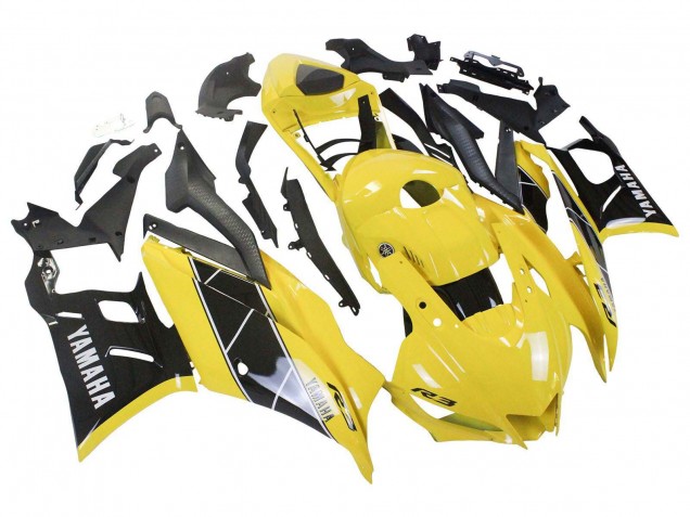 Jaune Noir Carénage Moto Yamaha YZF R3/R25 2019-2021