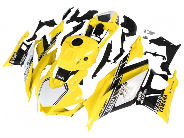 Jaune Blanc Noir Bande Carénage Moto Yamaha YZF R3/R25 2019-2021