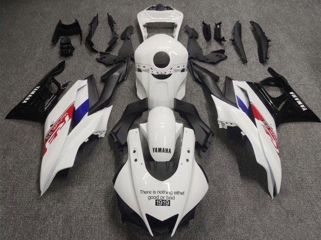 Blanc Rouge Bleu Noir 1919 Carénage Moto Yamaha YZF R3/R25 2022-2024
