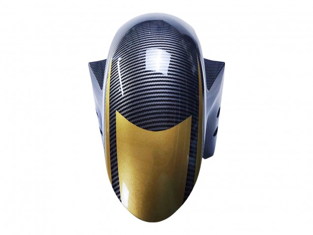 Noir Fibre de Carbone Style Or Rouge ABBOT Carénage Moto Yamaha YZF R3/R25 2022-2024