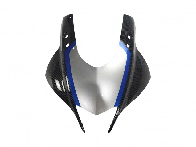 Noir Fibre de Carbone Style Argent Bleu Carénage Moto Yamaha YZF R3/R25 2022-2024