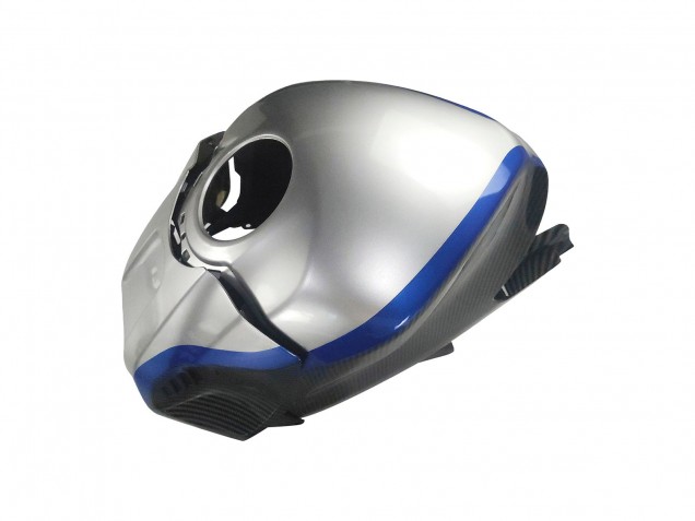 Noir Fibre de Carbone Style Argent Bleu Carénage Moto Yamaha YZF R3/R25 2022-2024