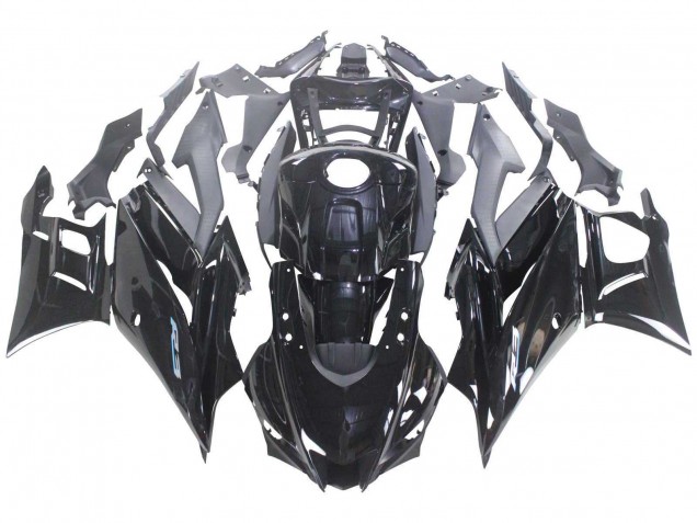 Noir Brillant Carénages Moto Yamaha YZF R3/R25 2022-2024