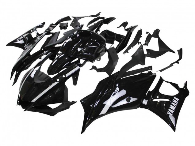 Noir Brillant Carénage Moto Yamaha YZF R3/R25 2022-2024