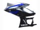 Marbre Noir Argent Bleu Fibre de Carbone Forgée Style Carénage Moto Yamaha YZF R3/R25 2022-2024