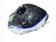Marbre Noir Argent Bleu Fibre de Carbone Forgée Style Carénage Moto Yamaha YZF R3/R25 2022-2024