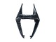 Marbre Noir Argent Bleu Fibre de Carbone Forgée Style Carénage Moto Yamaha YZF R3/R25 2022-2024