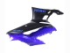Bleu Noir Mat Carénages Moto Yamaha YZF R3/R25 2022-2024