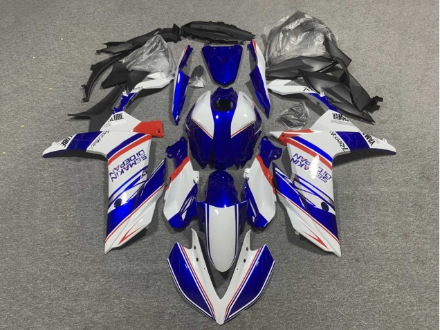 Bleu Blanc Rouge Semakin Didepan Carénage Moto Yamaha YZF R3/R25 2022-2024