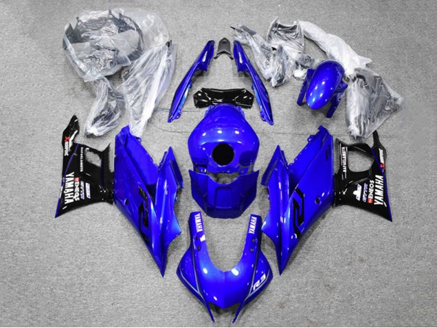 Bleu Noir ENEOS Carénage Moto Yamaha YZF R3/R25 2022-2024