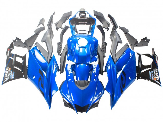 Bleu Noir ENEOS Carénage Moto Yamaha YZF R3/R25 2022-2024