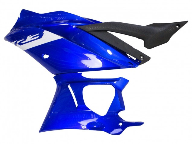 Bleu Blanc Noir Mat Carénage Moto Yamaha YZF R3/R25 2022-2024
