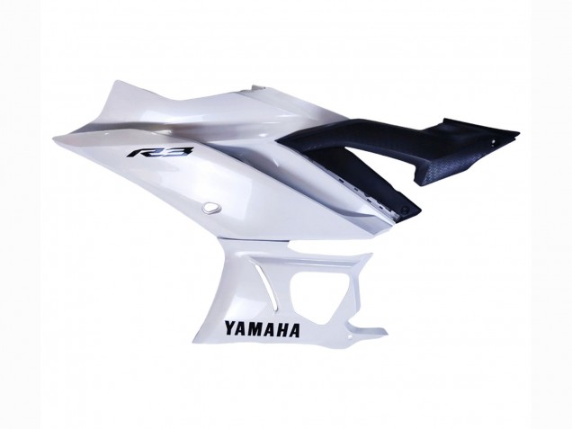 Blanc Carénage Moto Yamaha YZF R3/R25 2022-2024