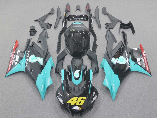 Bleu Clair Rouge Noir Petronas 46 Carénage Moto Yamaha YZF R3/R25 2022-2024