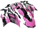 Rose Noir Brillant Monstre Carénage Moto Yamaha YZF R3/R25 2022-2024
