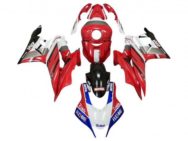 Blanc Rouge Bleu Noir Motul Flex Box Givi Unubat Carénage Moto Yamaha YZF R3/R25 2022-2024