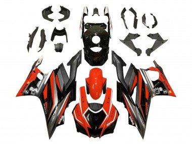Rouge Gris Noir ENEOS Carénage Moto Yamaha YZF R3/R25 2022-2024 Pas Chère