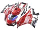 Rouge Bleu Noir Lenovo Valsir Carénage Moto Yamaha YZF R3/R25 2022-2024