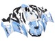 Blanc Bleu Clair Carénage Moto Yamaha YZF R3/R25 2022-2024