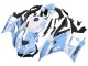 Blanc Bleu Clair Carénage Moto Yamaha YZF R3/R25 2022-2024