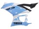 Blanc Bleu Clair Carénage Moto Yamaha YZF R3/R25 2022-2024