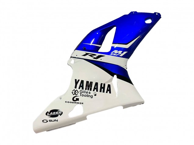 Blanc Bleu Noir Carénage Moto Yamaha YZF 1000 R1 1998-1999