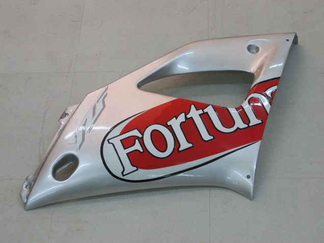 Argent Rouge Fortuna Motul Carénage Moto Yamaha YZF 1000 R1 2000-2001