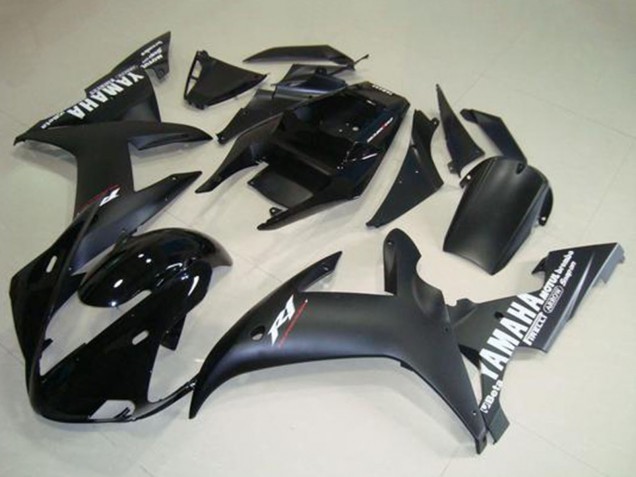 Noir Brillant Noir Mat Blanc Décalque Carénage Moto Yamaha YZF R1 2002-2003