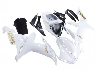 Blanc Or Décalque Carénage Moto Yamaha YZF 1000 R1 2002-2003 Pas Chère