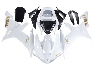 Blanc Or Décalque Carénage Moto Yamaha YZF 1000 R1 2002-2003 Pas Chère