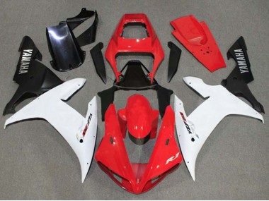 Rouge Blanc Noir Carénage Moto Yamaha YZF 1000 R1 2002-2003 Pas Chère