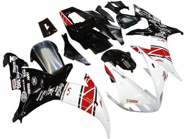 Blanc Rouge Noir Castrol Carénage Moto Yamaha YZF 1000 R1 2002-2003 Pas Chère