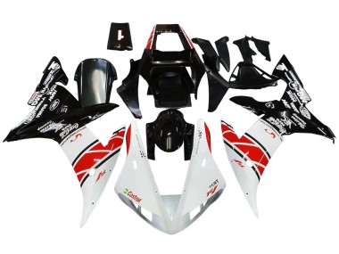 Blanc Rouge Noir Castrol Carénage Moto Yamaha YZF 1000 R1 2002-2003 Pas Chère