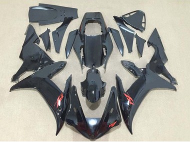 Noir Brillant Rouge Carénage Moto Yamaha YZF 1000 R1 2002-2003 Pas Chère