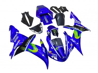 Bleu Noir Vert MoviStar ENEOS Monstre Carénage Moto Yamaha YZF 1000 R1 2002-2003 Pas Chère