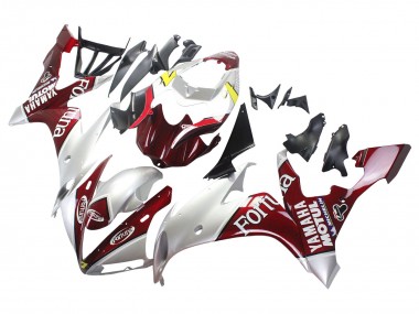 Argent Rouge Fortuna Motul Carénage Moto Yamaha YZF 1000 R1 2004-2006 Pas Chère