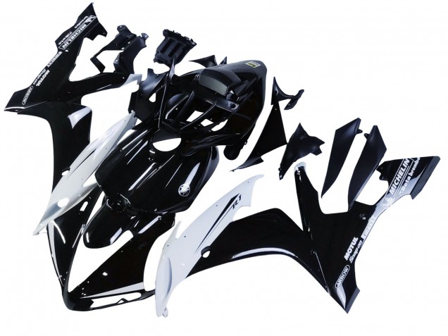 Noir Brillant Blanc Motul Carénage Moto Yamaha YZF 1000 R1 2004-2006