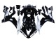 Noir Brillant Blanc Motul Carénage Moto Yamaha YZF 1000 R1 2004-2006