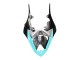 Bleu Clair Vert Citron Noir Carénage Moto Yamaha YZF 1000 R1 2007-2008