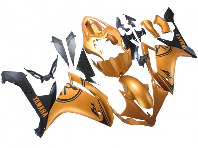 Or Noir Carénage Moto Yamaha YZF 1000 R1 2007-2008