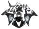 Noir Brillant Blanc Décalque Carénage Moto Yamaha YZF 1000 R1 2009-2011