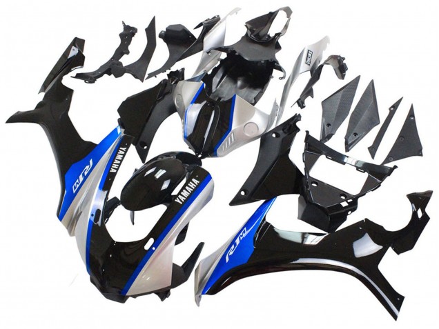 Argent Bleu Noir Brillant Carénage Moto Yamaha YZF 1000 R1 2015-2019