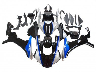 Argent Bleu Noir Brillant Carénage Moto Yamaha YZF 1000 R1 2015-2019 Pas Chère