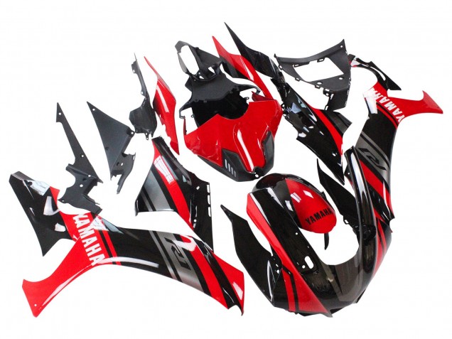 Rouge Argent Noir Carénage Moto Yamaha YZF 1000 R1 2020-2025
