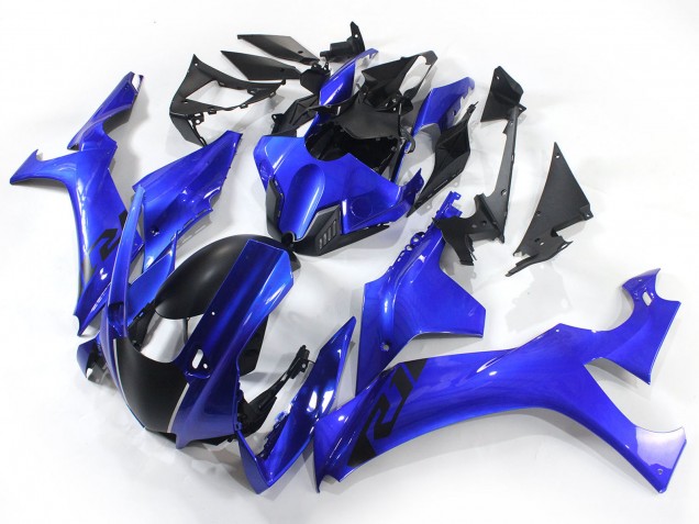 Bleu Noir Mat Carénage Moto Yamaha YZF 1000 R1 2020-2025