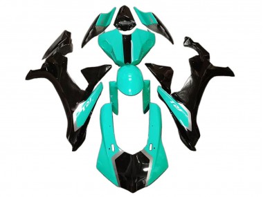 Vert Clair Noir Brillant Carénage Moto Yamaha YZF 1000 R1 2020-2025 Pas Chère