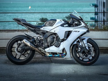 Blanc Carénages Moto Yamaha YZF 1000 R1 2020-2025 Pas Chère