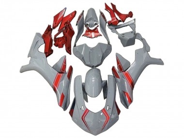 Nardo Gris Rouge Carénage Moto Yamaha YZF 1000 R1 2020-2025 Pas Chère