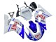 Blanc Bleu Rouge Fiat 99 Carénage Moto Yamaha YZF 600 R6 1998-2002